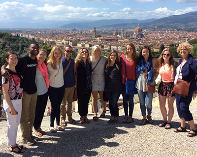 Students and Faculty in Florence Italy