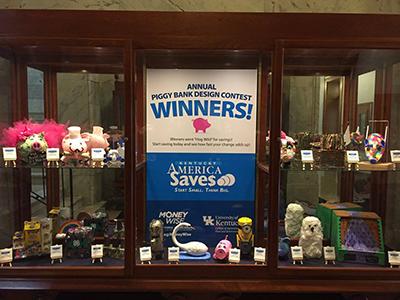 Display of 2017 Piggy Bank Winners