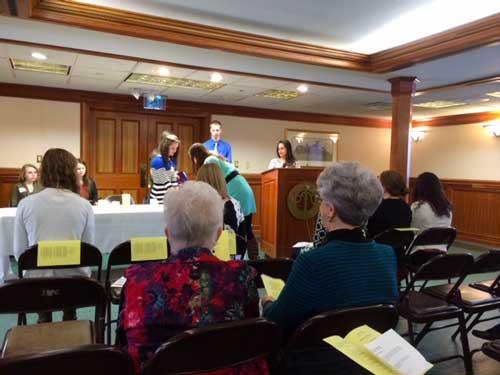 Heidi Olson signing initiation roll