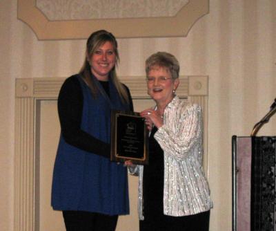 Betsy Ann Tracy received the KAFCS New Achiever Award for 2009. 