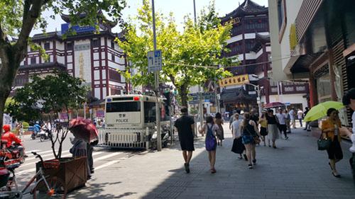 Busy Street in Shanghai, China