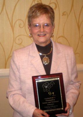 Ginny Ellington, instructor in the Department of Family Studies, has been awarded the Association for Career and Technical Education (ACTE) Region II Outstanding Career and Technical Educator Award.