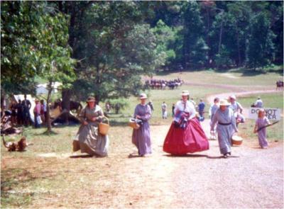 Historical re-enactors at a Grant vs. Lee Re-enactment in Brandy Station, Va. 