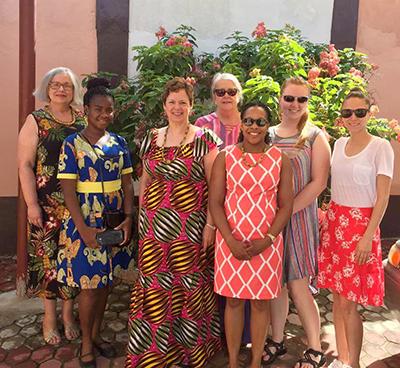 Study tour participants at Nelsban Palace Hotel in Tafo