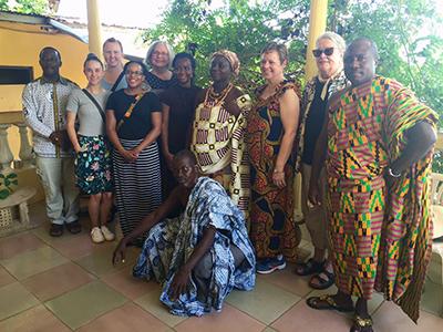 Study tour participants in Adjeikrom