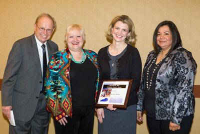 Jennifer Hunter (2nd from right), Extension Faculty in the UK Department if Family Studies, recieved the Outstanding New Extension Faculty Award during the Annual KASEP (Kentucky Association of State Extension Professionals) Awards