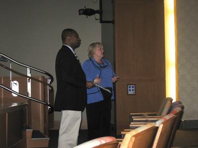 Dr. Addo and Dr. Vail leading a discussion on Ghana