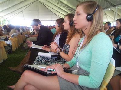 Students attending Universities Fighting World Hunger Summit